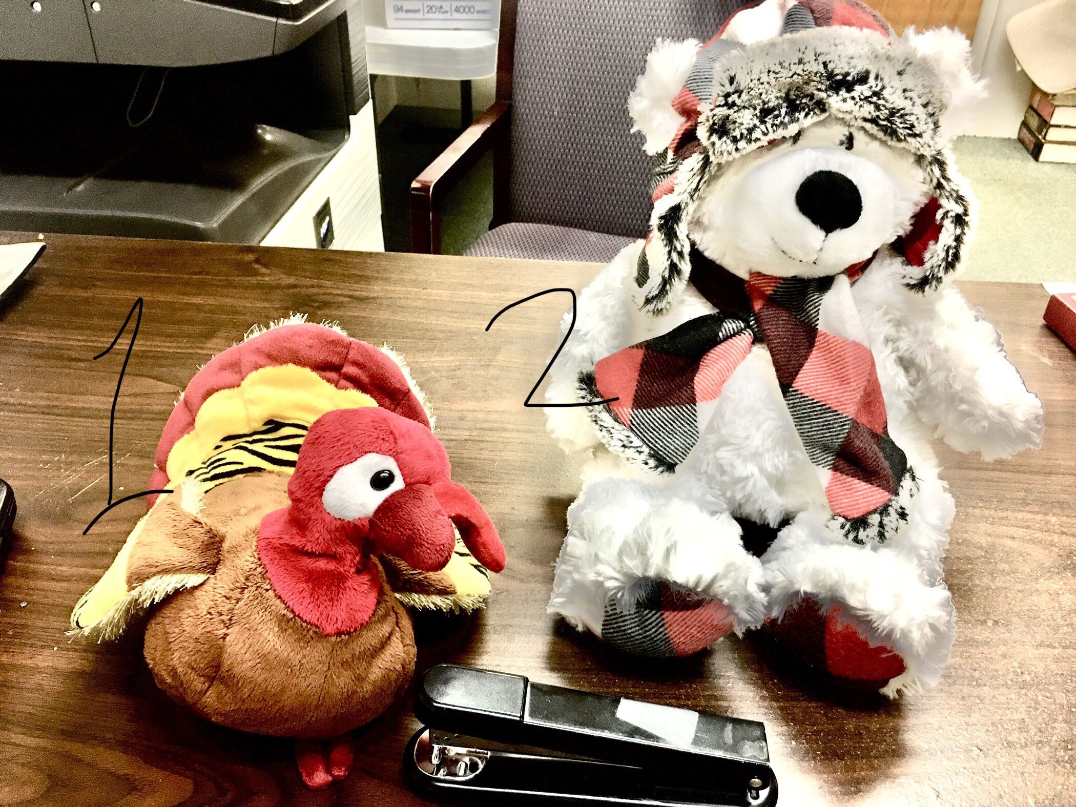 Stuffed Animal-Thanksgiving And Christmas