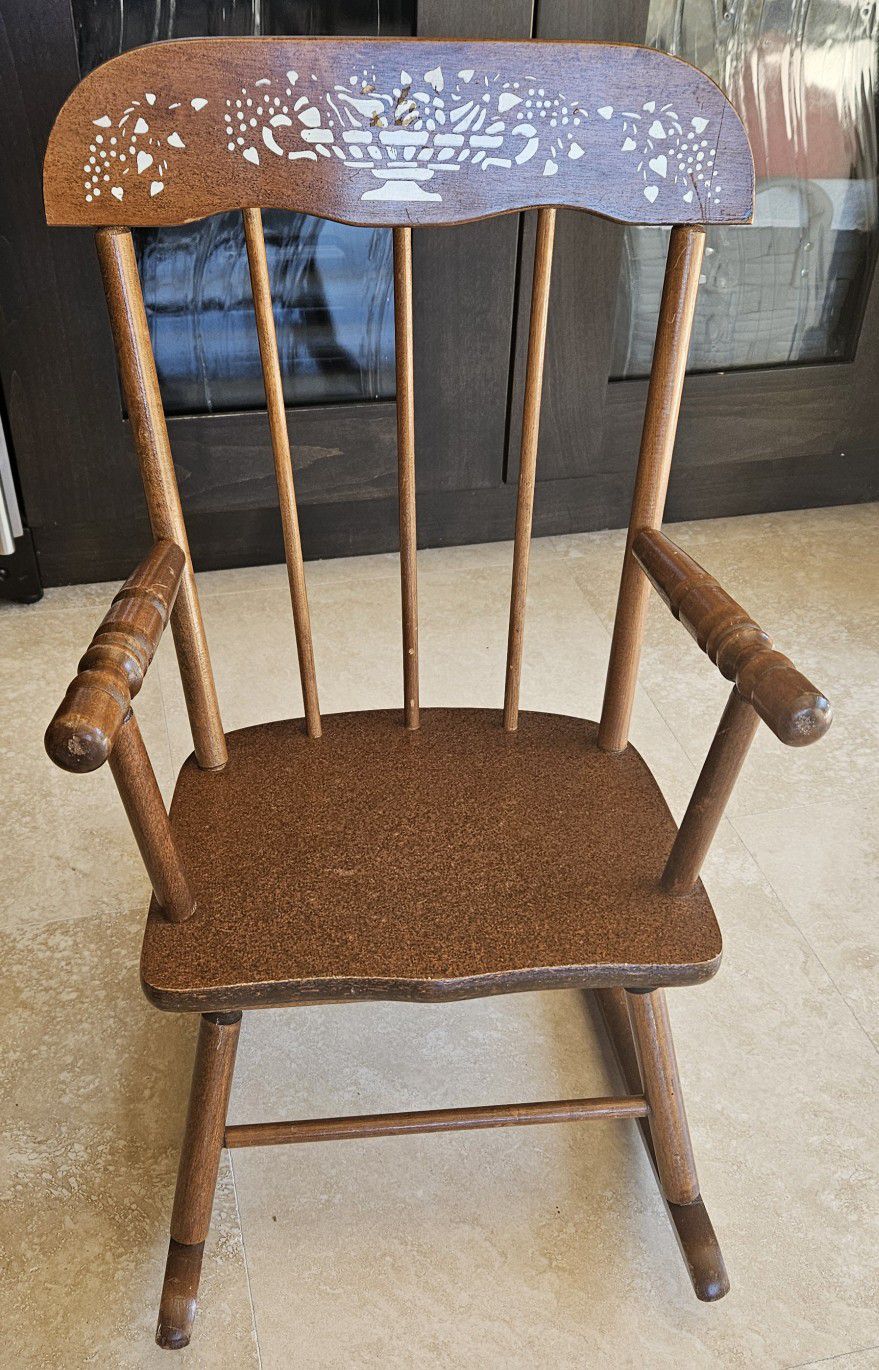  Child’s Rocking Chair Hedstrom Oak Hill 1(contact info removed)
