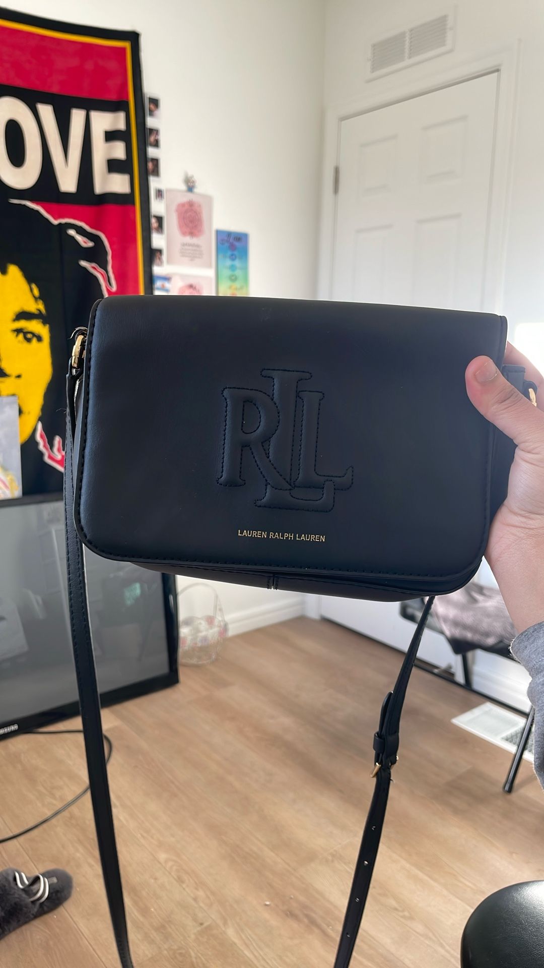 Black crossbody RL Bag