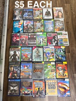 Video games $5 & $10  or take all for $450 swipe ⬅️ to see more pictures not tested too many games to test all