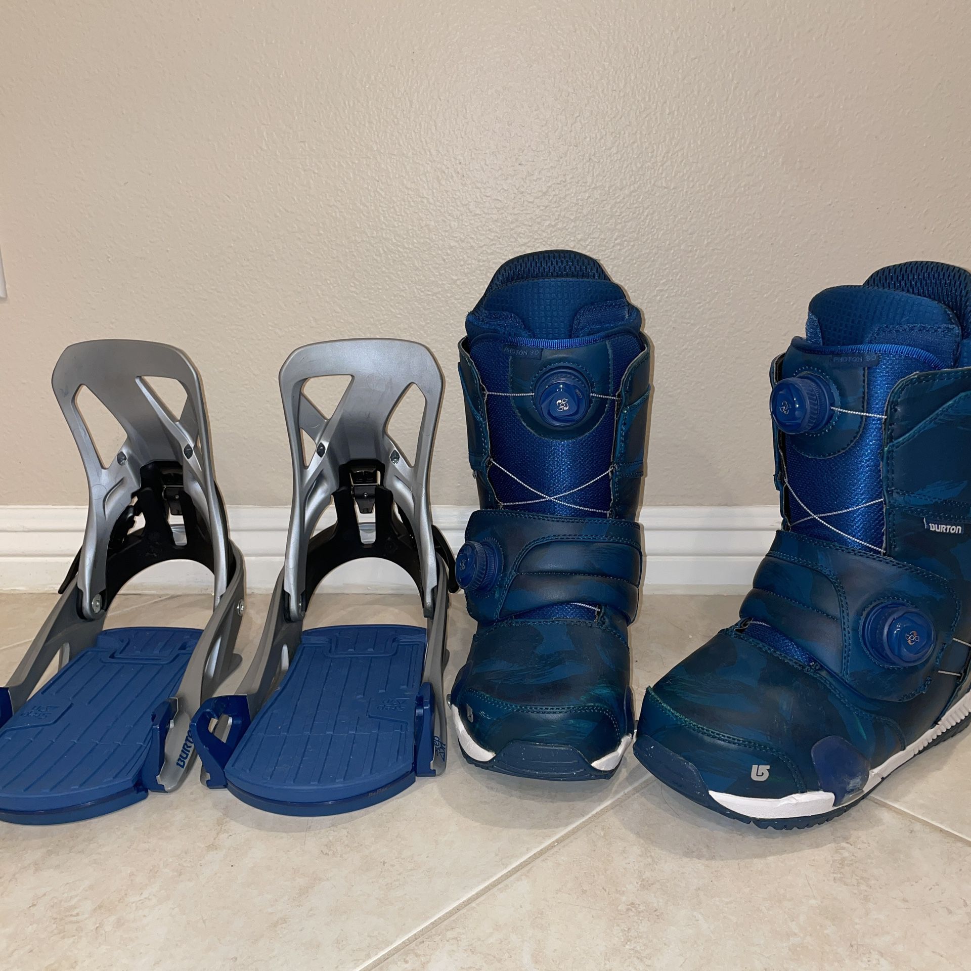 Burton step on Snowboard boots and bindings set for Sale in 