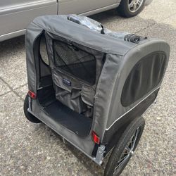 Dog Bike Trailer, Supports up to 88 lbs, Pet Cart Bicycle Carrier, Easy Folding Frame with Quick Release Wheels, Universal Bicycle Coupler, Reflectors