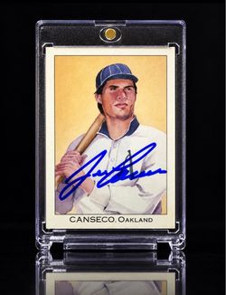 Jose Canseco On Card Auto