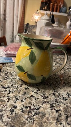 Yellow Pear Pitcher 
