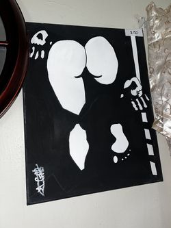 Booty Print Canvas Art
