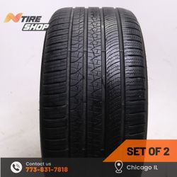 Pair of 2 Used 8/32  285/35R20  104H  Pirelli  P Zero All Season MOE-S Run Flat PNCS