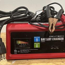 Cen‑Tech 56744 6V/12V Battery Charger — Tested • Excellent