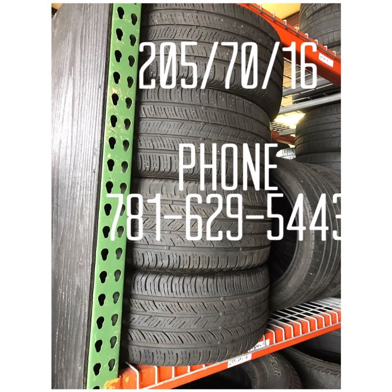 Used Tire For Sale 205/70/16 $35 each free mounting and Balancing