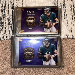2017 Panini Crown Royale Patrick Mahomes Rookie Rare Pack Lot