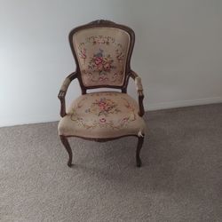 Antique Embroidered Chair