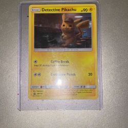 Detective Pikachu holographic card