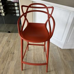 Kartell Masters Bar Stool Rust Orange