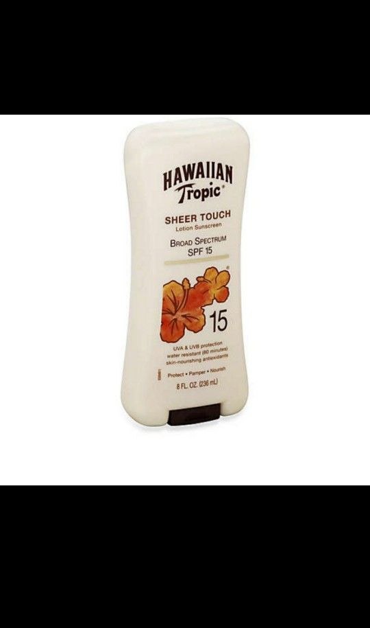 Hawaiian Tropic Sheer Touch Lotion Sunscreen Spf15