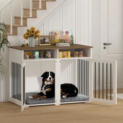 Furniture Dog Crate for 2 Dogs