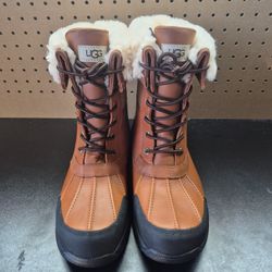 UGG Butte Waterproof Lace-Up Boots Men's Size 10.5 Worchester 5521