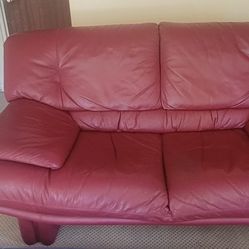 Leather Loveseat Sofa
