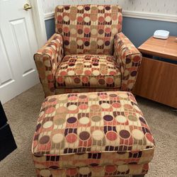 Accent Chair And Ottoman
