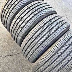 235 55 19 Set de Llantas Bridgestone Con 80% de Vida Las 4tires ✅️