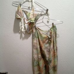 Brand new Shein Bikini with sheer matching pants