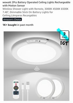 Rechargeable ceiling light