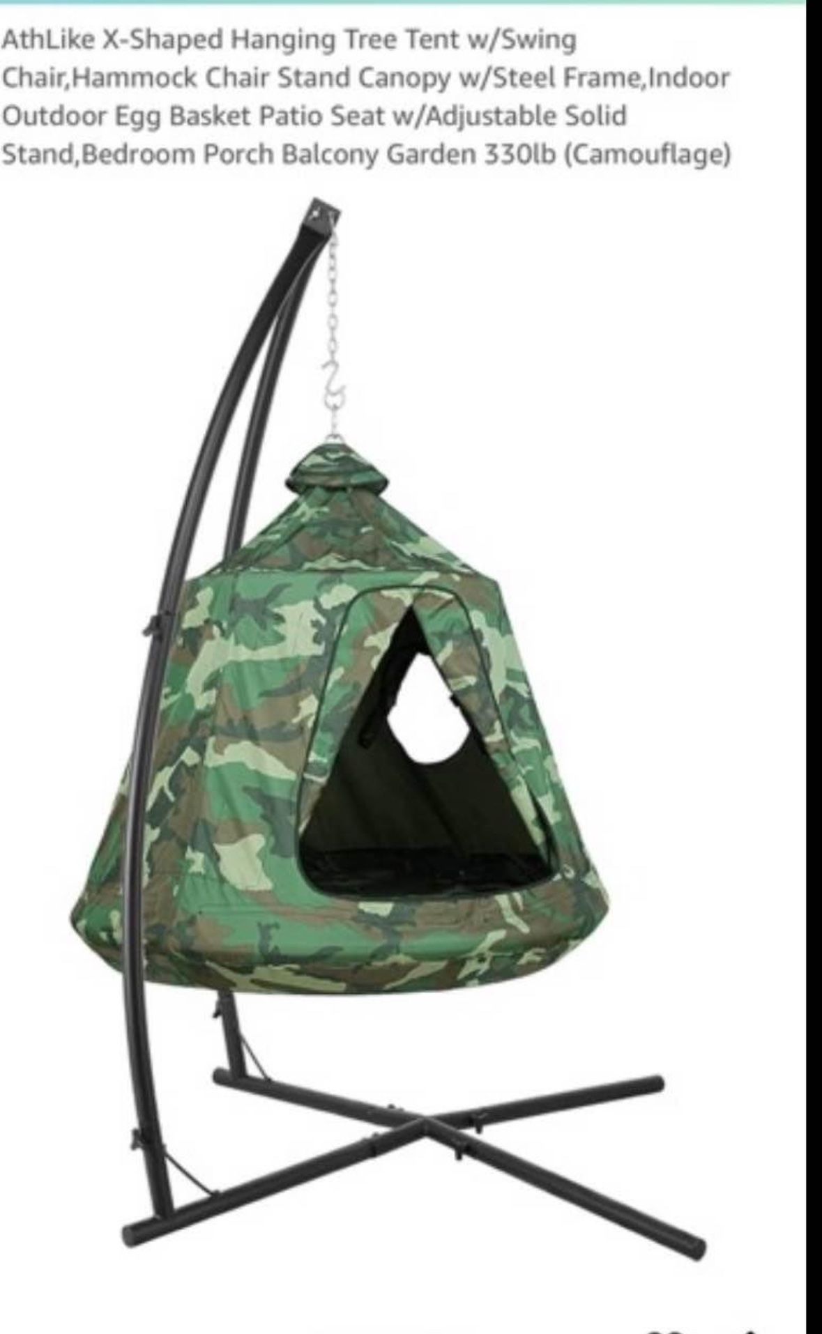 Camouflage Sensory Swing Pod Hanging Tent Canopy Egg Chair
