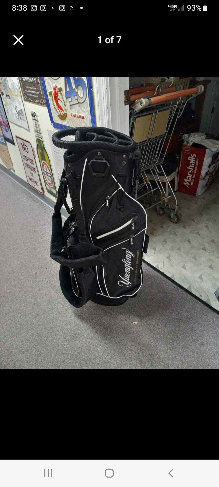New Yuengling Golf Club Bag With Rain Cover