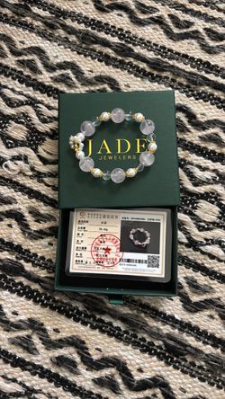 Rose quartz beaded bracelet