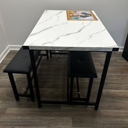 Dining Table With Benches 