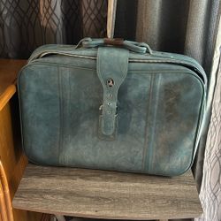 Vintage Mercury Leather Travel Bag 1970s