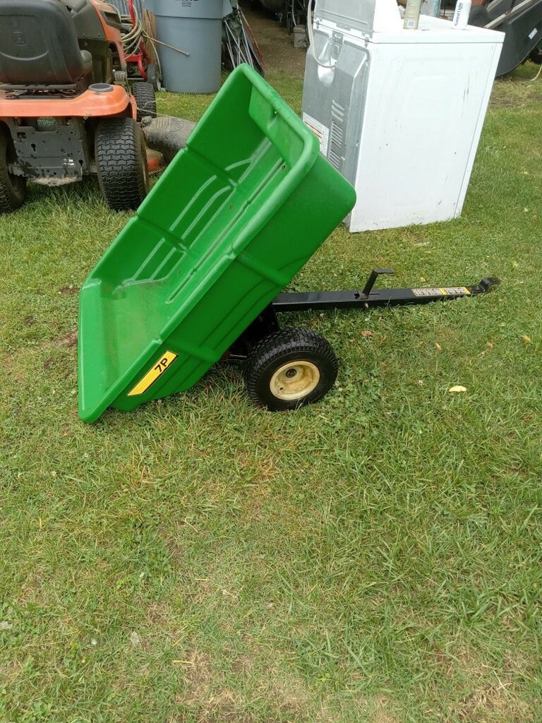 John Deere 7p lawn mower trailer 