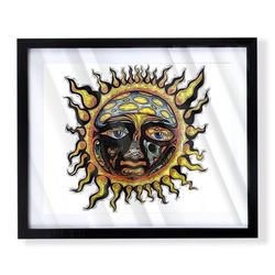 Sublime Band Sun Art Piece On Black Frame