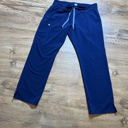 3 Pair - Figs scrub pants, navy blue, size large