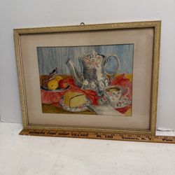 Vintage Watercolor Painting 