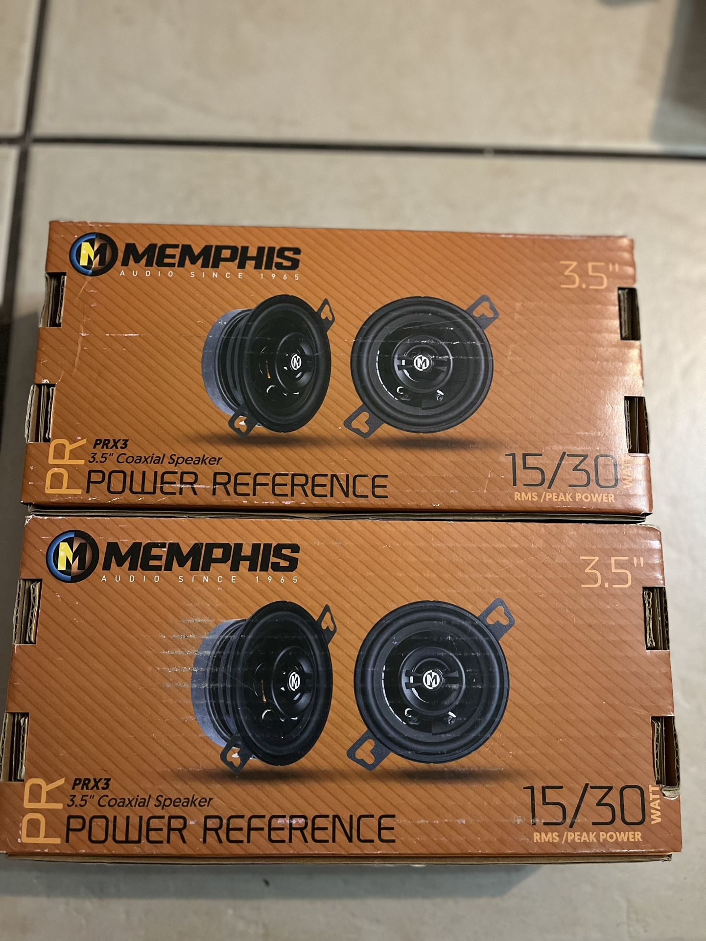 Memphis PRX3 3.5" 2-Way Car Audio Coaxial Speakers