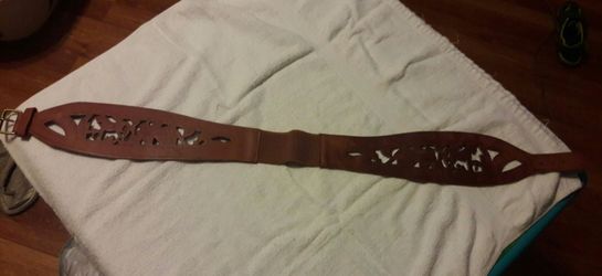 Women's Brown leather belt