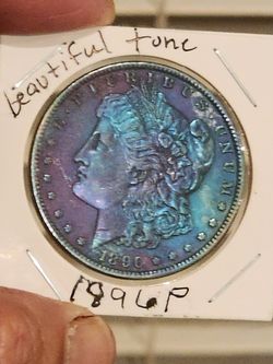 1896  P morgan silver dollar