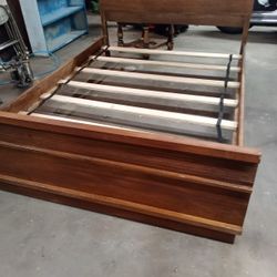 Full Size Wood Slat Bed Frame