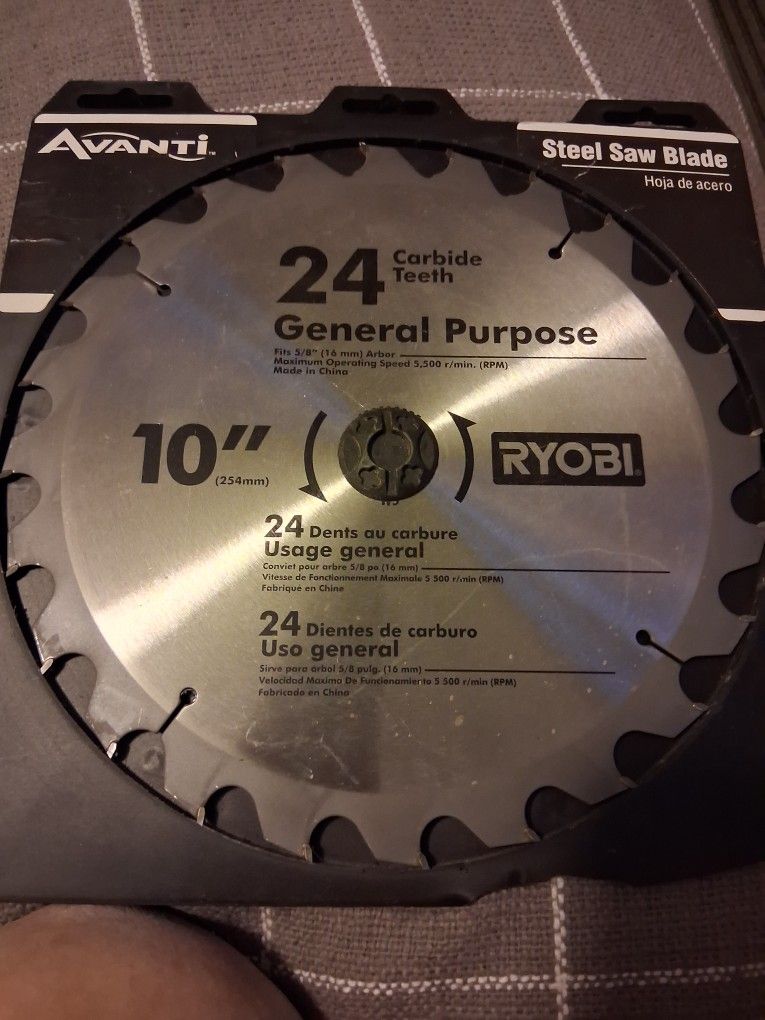Ryobi 10" Steel Saw Blade