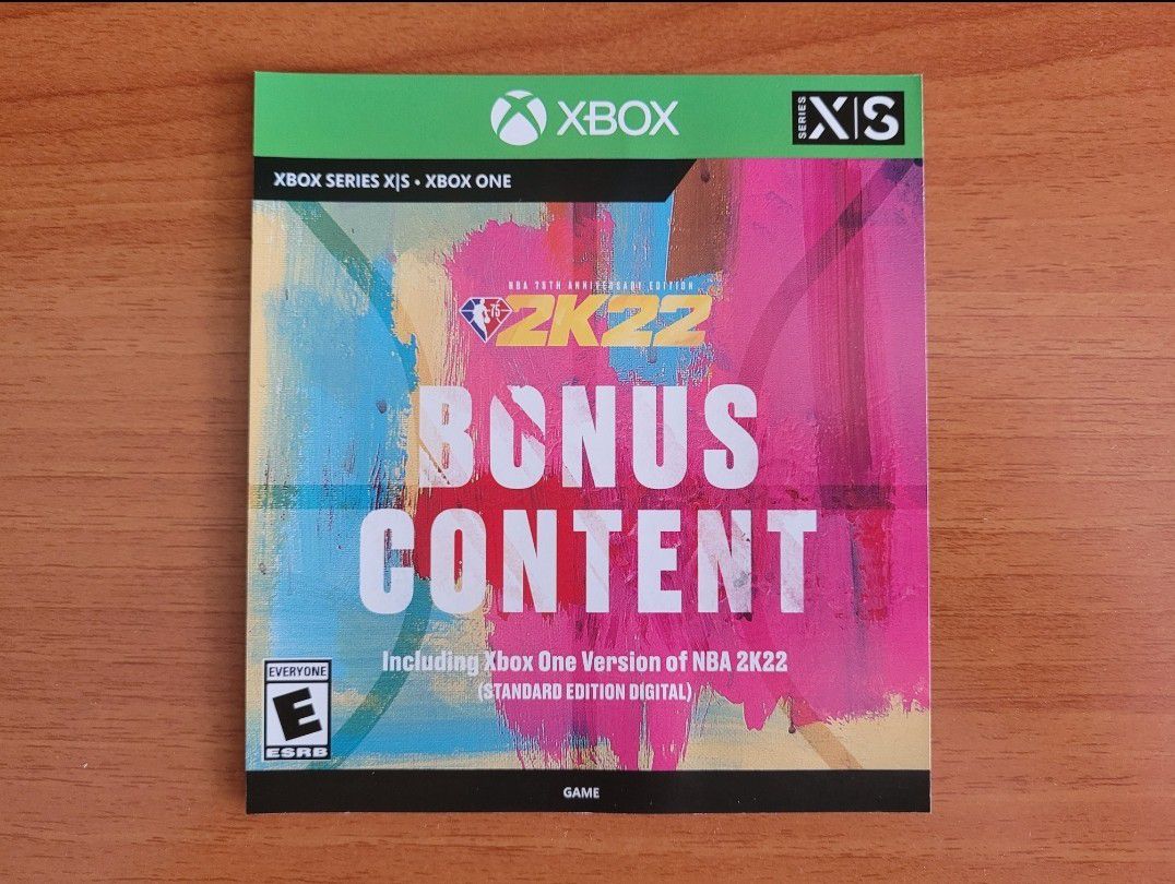 NBA 2K22 Current Gen Download Code for XBOX ONE