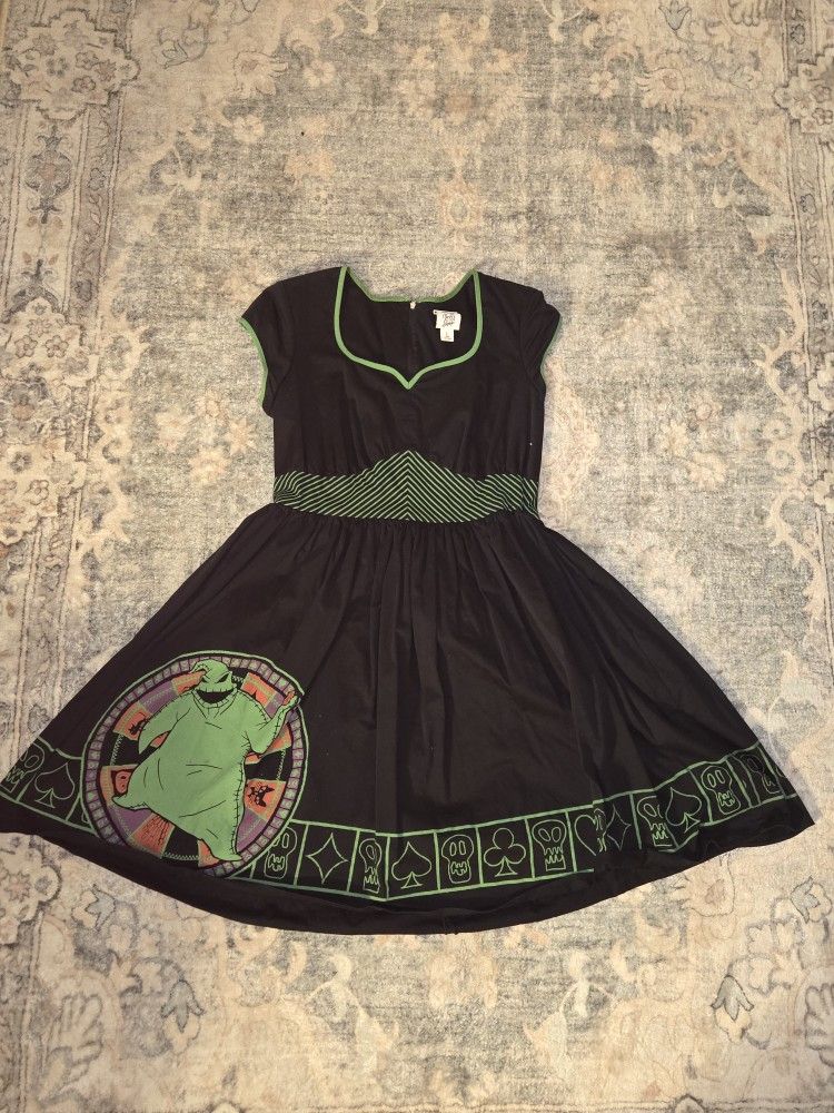 Disney Parks Dress Shop Nightmare Before Christmas Oogie Boogie Dress Sz L