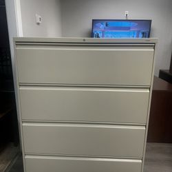 OFFICE/HOME FILE CABINET 4 DRAWERS  LATERAL METAL FILE 