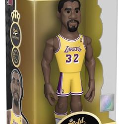 FUNKO Pop GOLD NBA LEGENDS: LA Lakers Magic Johnson NIB Collective Figure New