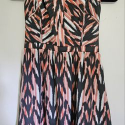 Women's Guess Dress Brand New  pink, grey and white Strapless 6