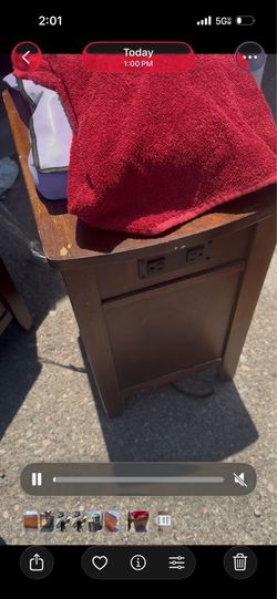 Two nightstands with outlet
