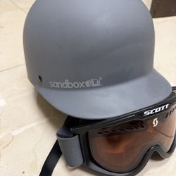 Helmet and googles