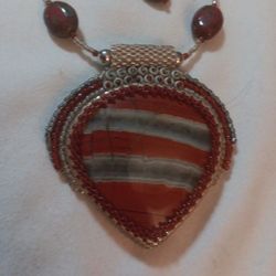 Custom Collectors Carnelian Necklace & Earrings $25 OBO 