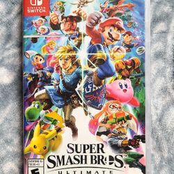 Super Smash Bros. Ultimate PHYSICAL GAME CARTEIDGE for Nintendo Switch w/ Case
