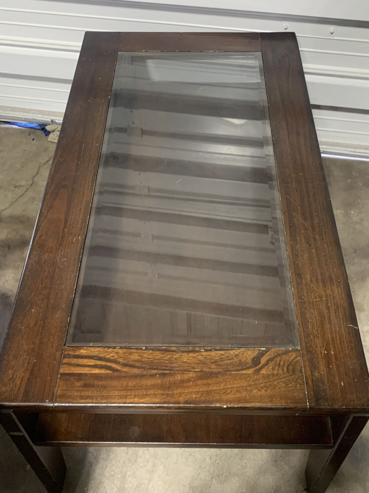 Beautiful Nice Wooden And Glass Coffee Table