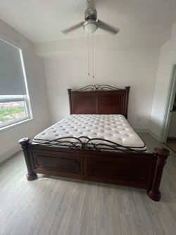 King Size Bed Frame and Mattress