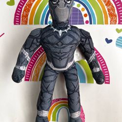MARVEL AVENGER BLACK PANTHER 14 INCH SOFT CLOTH DOLL